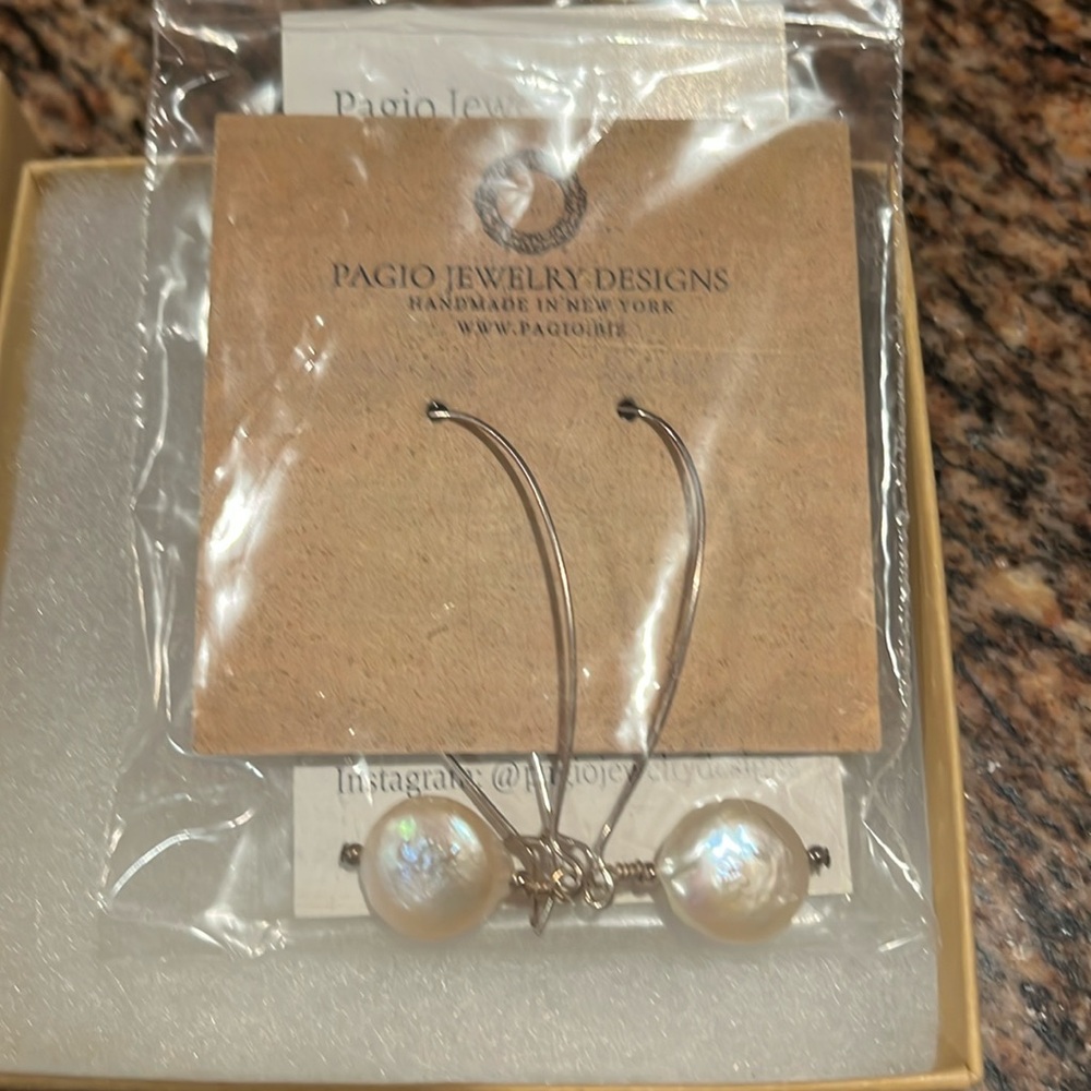 Pagio Jewelry Freshwater Coin Pearl Earrings